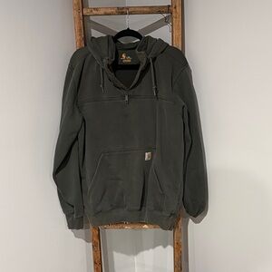 Carhartt Men's Olive Zip Up Sweater